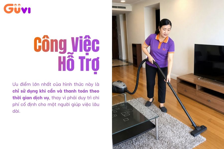 Nhiều gia đình chọn giúp việc theo giờ vì tiện lợi