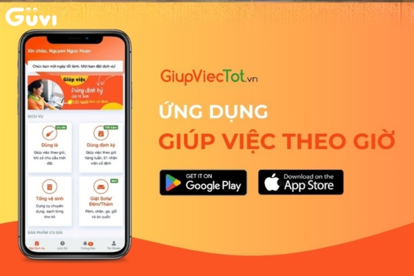 App giúp việc theo giờ và vệ sinh nhà cửa chuyên nghiệp
