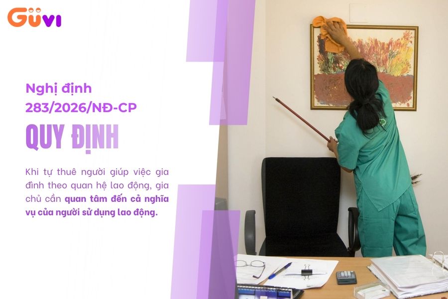 Quy định mới về việc sử dụng giúp việc gia đình