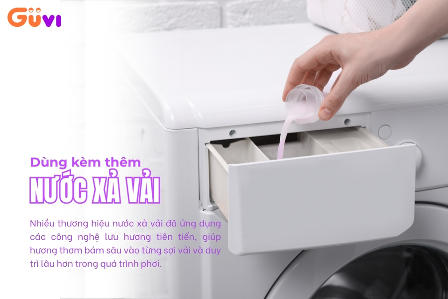 Tăng khả năng khử mùi hôi quần áo với nước xả vải