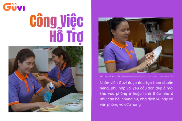 các công việc trên gói dịch vụ