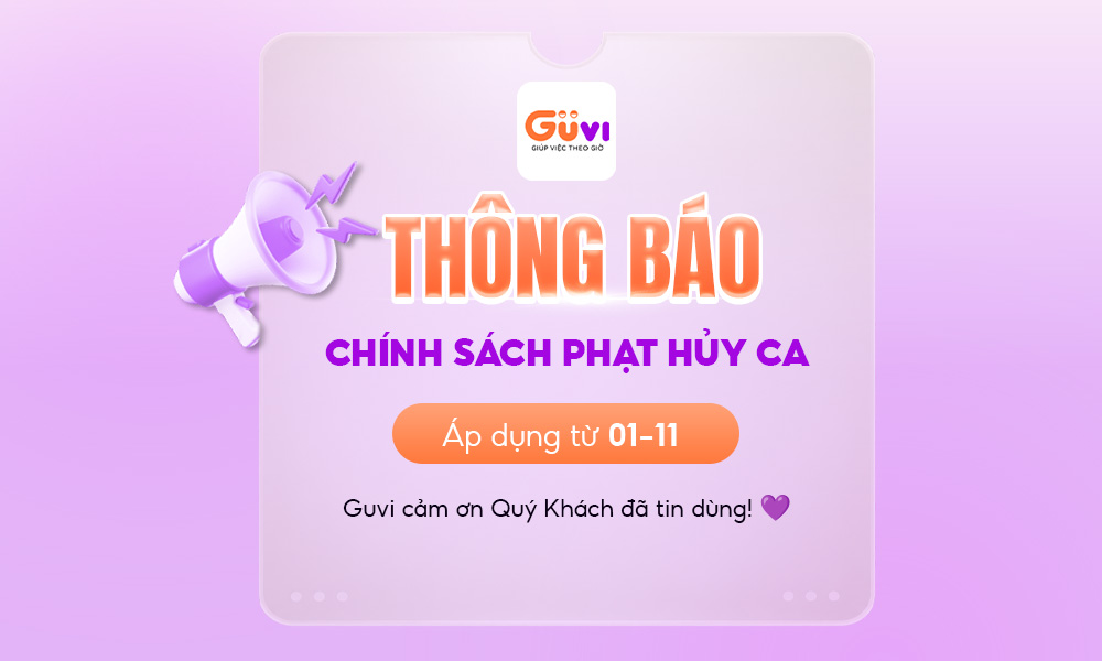 Thông Báo Chính Sách Phạt Hủy Ca
